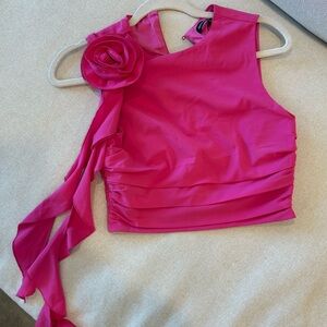 Abercrombie & Fitch Fuchsia Sleeveless Top
